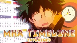 Thumbnail: The Entire MHA Timeline Explained - a detailed calendar of all mha events