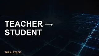 Thumbnail: What Is Model Distillation? A Small Model Learns From a Giant — [AI Stack 37]