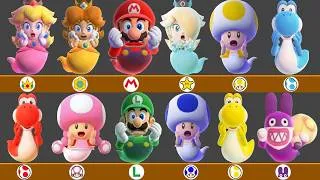 Thumbnail: ALL Super Mario Characters Ghosted and Death Animation In Super Mario Bros Wonder