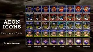 Thumbnail: AEON ICONS - The Destruction Cycle - Motion generative NFT collection 3/5