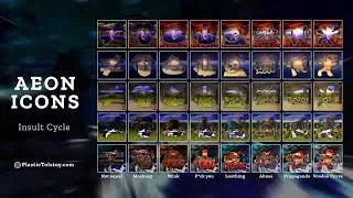 Thumbnail: AEON ICONS - The Insult Cycle - Motion generative NFT collection 5/5
