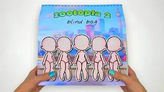 Thumbnail: 🌈Paper DIY🌈 ZOOTOPIA 2 Gacha Dress Up Blind Bag! 🦊🐰 | ASMR | Tombi Asmr