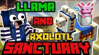Thumbnail: The BEST Axolotl & Llama Survival Build in Minecraft