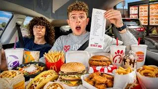 Thumbnail: We Let The Person in FRONT of us Decide What We Eat For 24 HOURS!