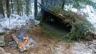 Thumbnail: -10°C Solo Winter Overnight - No Sleeping Bag - ASMR