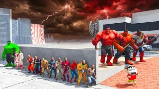 Thumbnail: Franklin vs Team Red hulk in indian bike driving 3d