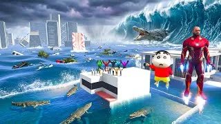 Thumbnail: Franklin Saves Everyone From Giant Tsunami | Indian Bike Driving 3D