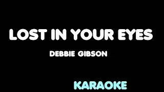 Thumbnail: DEBBIE GIBSON - LOST IN YOUR EYES. Karaoke. Key B.