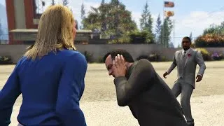 Thumbnail: Michael gets smacked by his wife in GTA Online!