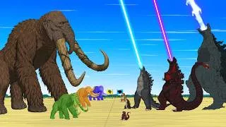 Thumbnail: Team Godzilla vs Evolution of Titan Mammoth: Who Is the True King of Titans???