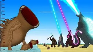 Thumbnail: What If Godzilla & Kong Fought the Legendary Bloop II?