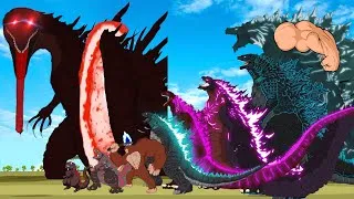 Thumbnail: Evolved Godzilla vs Godzilla BloodBath and Mushroom Cloud:  Monster Size Comparison