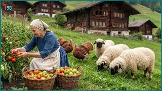 Thumbnail: A Busy, Quiet Day on Mini Farm – Vegetable Harvest, Animal Care & Cottage Baking