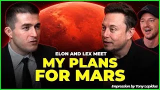 Thumbnail: Elon Musk tells Lex Fridman his plans for Mars, Aliens - Parody