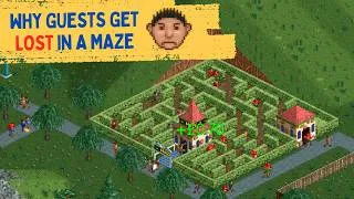 Thumbnail: How to Stop Guests Getting Stuck In Your Maze - Rollercoaster Tycoon Quick Tips