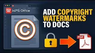 Thumbnail: WPS Office Watermark Tutorial - Secure Your Documents Now