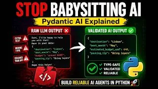 Thumbnail: Pydantic AI Explained: Stop Babysitting LLM Outputs & Build Reliable AI Agents