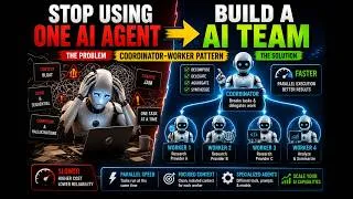 Thumbnail: Why Your AI Agent Is Too Slow  - The Coordinator Worker Pattern Explained