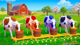 Thumbnail: Cows Transformation - Funny Magical Color Cows Moments 🌈🐄
