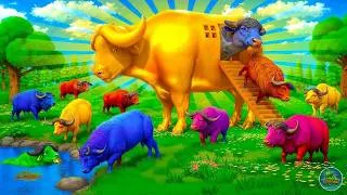 Thumbnail: Magical Golden Buffalo Farm Diorama | Clever Buffalos vs Wild Animals