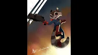Thumbnail: Rocket Raccoon (Speedpaint)