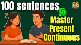 Thumbnail: 100 Daily Routine Sentences in English | Present Continuous Practice for Beginners | Learn English