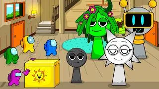 Thumbnail: Among Us vs Sprunki Incredibox: Wenda x Fun Bot x Black! 🎮 Toonz Animation