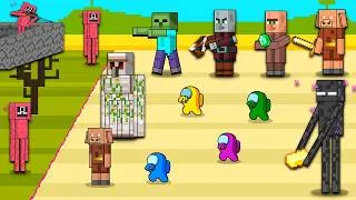 Thumbnail: Among Us in Squid Game Season 2: Iron Golem x Enderman x Minecraft World! 🎮 Toonz Animation