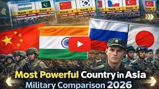 Thumbnail: Most Powerful Country in Asia 2026 | Asian Military Comparison | @Top_World_0 