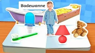 Thumbnail: Kids learn first German Easy Words 🗨️  Touch Look Listen App for Children