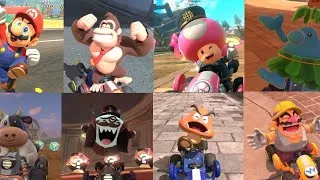 Thumbnail: All winning animations on standard kart in Mario Kart World