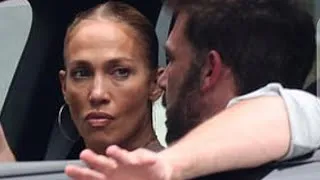 Thumbnail: Jennifer Lopez looks tense as she listens intently to husband Ben Affleck as he