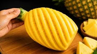 Thumbnail: How to Peel a Pineapple Without the Mess! 🍍 No Sticky Hands, Less Waste! | Top DIY