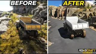 Thumbnail: Roadcraft - Building a Road To a Mountain Tower (4K)