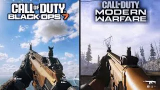 Thumbnail: Black Ops 7 vs Modern Warfare 2019 - Physics & Details Comparison