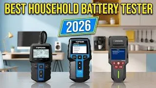Thumbnail: Never Guess Battery Life Again! Best Household Battery Tester 2026