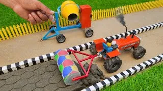 Thumbnail: Diy tractor making asphalt road new technology | Construction Vehicles | Road Roller | #diytractor