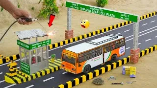 Thumbnail: DIY Mini Tractor Builds a UP Roadways Toll Plaza | Miniature Village Build @topminigear