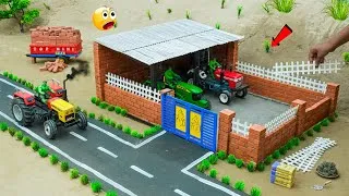 Thumbnail: DIY Mini Tractor | Realistic Farmhouse Shed Build Using Bricks | Miniature Village | @TopMiniGear