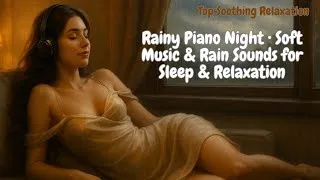 Thumbnail: Rainy Piano Night Soft Music  Rain Sounds for Sleep  Relaxation