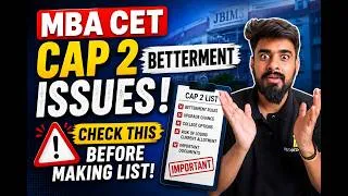 Thumbnail: Cap 2 Betterment Issues | Check this before filling CAP Round 2 Option form