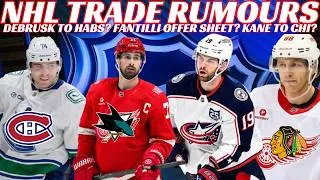 Thumbnail: NHL Trade Rumours- Habs & Canucks Trade? Fantilli Offer Sheet? SJ Want Larkin? Kane Back to Chicago?