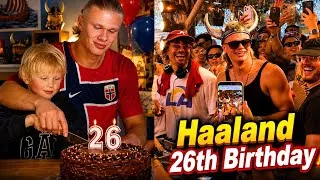 Thumbnail: Erling Haaland's 26th Birthday Celebration 🎉 Heartwarming Moment With His Son & Epic Party! ❤️⚽