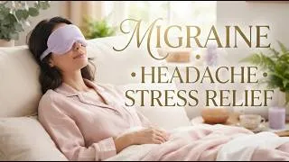 Thumbnail: Overworked & Overwhelmed? 🌙 Migraine Relief Music for Mental Exhaustion, Headache, Stress & Anxiety
