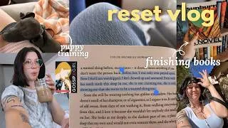 Thumbnail: finish books & reset for the week with me | reading vlog