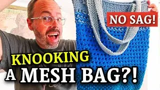 Thumbnail: How to KNOOK a STURDY Mesh Bag | Left-handed Tutorial