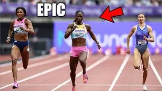 Thumbnail: The 200 Meter World Record || Julien Alfred VS. Melissa Jefferson - Diamond League Brussels Preview