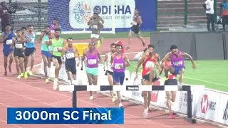 Thumbnail: BALKISHAN for GOLD IN 3000m Steeplechase while Prince raj mishra with Bronze 🥉
