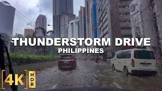Thumbnail: 2 Hours Rain Drive Around Metro Manila! | Day and Night Tour Thunderstorm ASMR | Philippines
