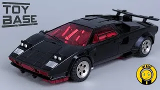 Thumbnail: 【Lamborghini Transform!】DX9 Transformers G2 Ver Black Sideswipe Lamborghini Countach Supercar Robot